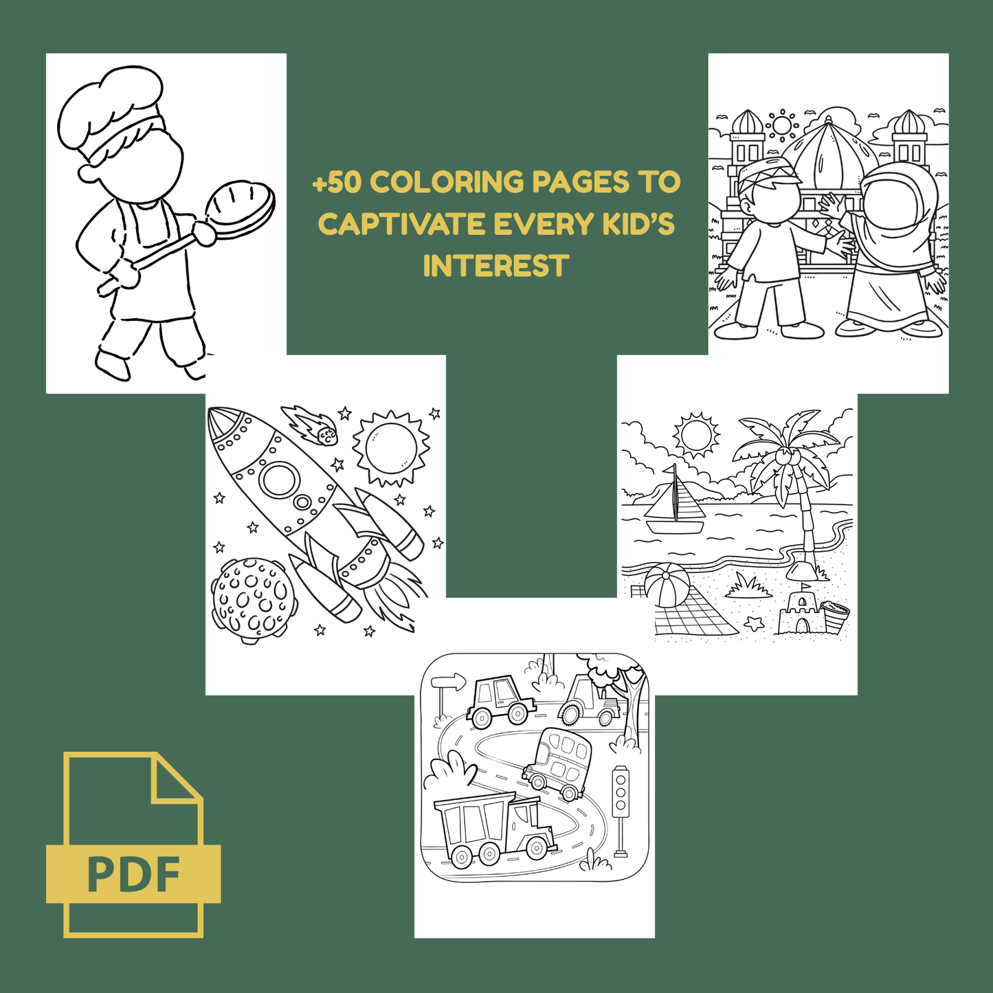 Faceless Coloring Book for Kids (50+ Pages) | Faith-Aligned & Screen-Free