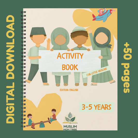 Toddler Activity Workbook – Ages 3-5 | English, Dutch & French | Faith-Based Learning