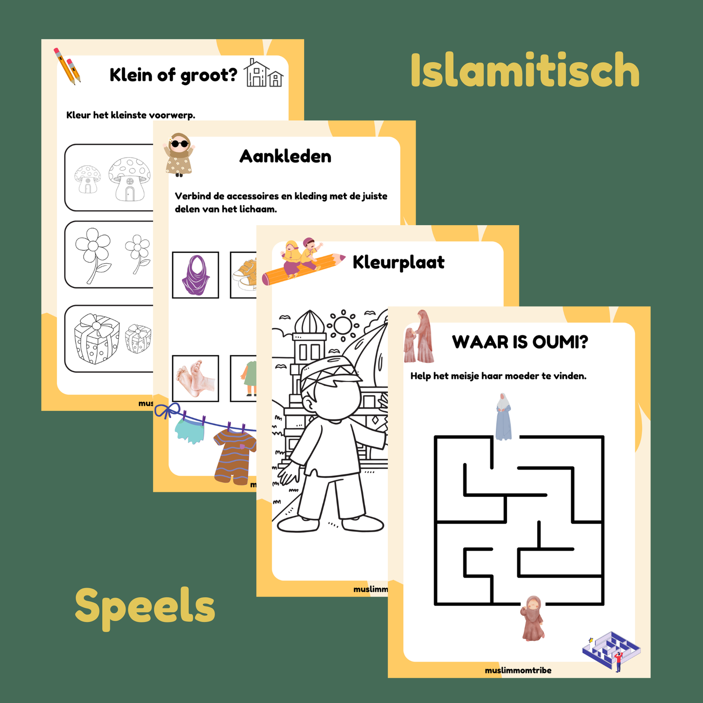 Toddler Activity Workbook – Ages 3-5 | English, Dutch & French | Faith-Based Learning